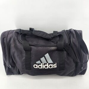 Adidas Black 24 inch Duffel Bag Large Logo Gym Travel‎ Sports Weekender Bag